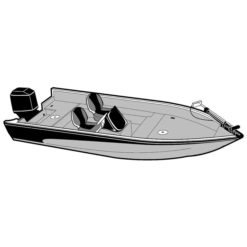 Grey Boat Cover for V-Hull Fishing Boats B594536