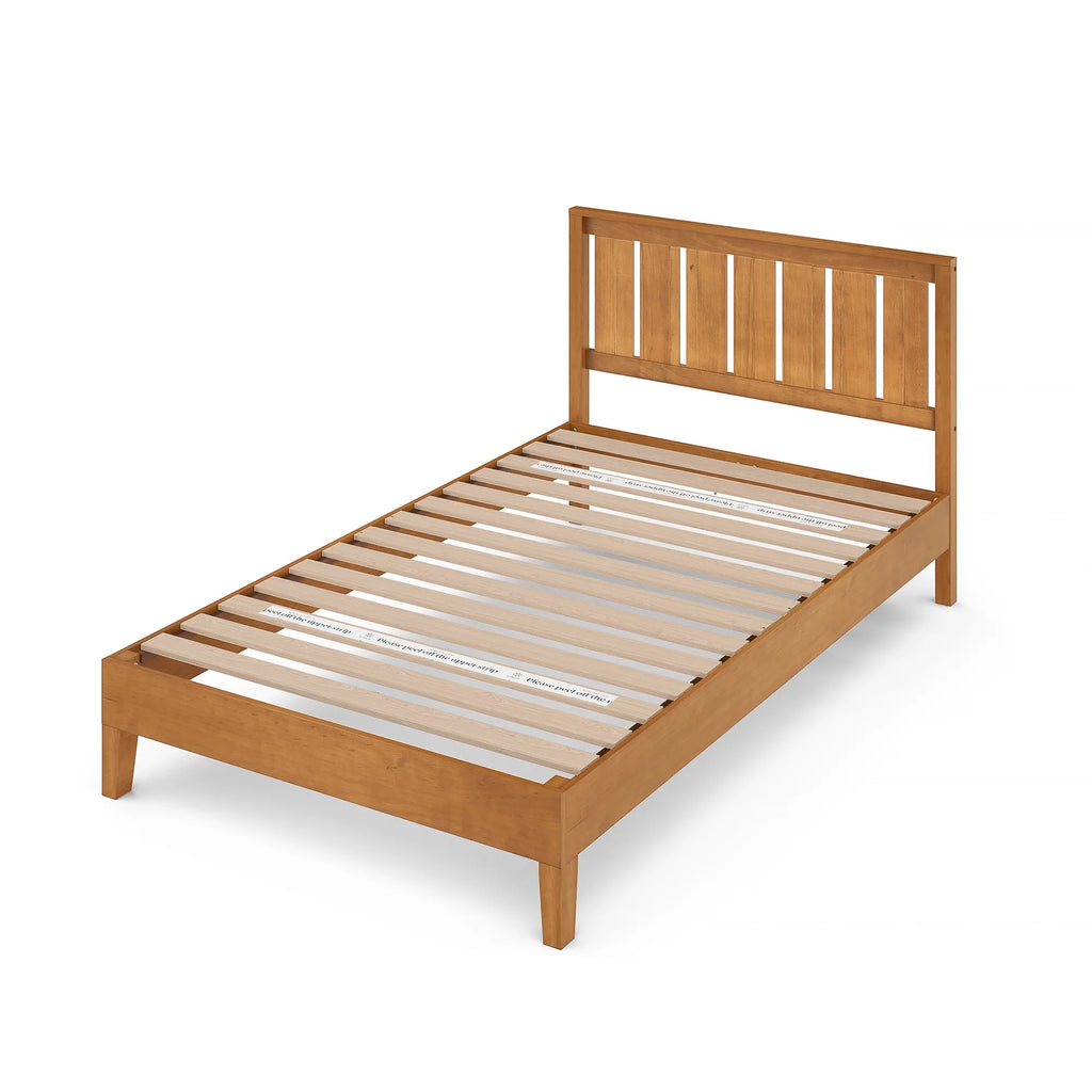 Queen Wood Platform Bed Frame with Headboard O926