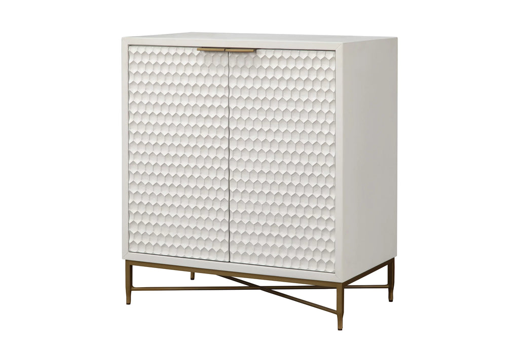 White Wood Bar Cabinet L437