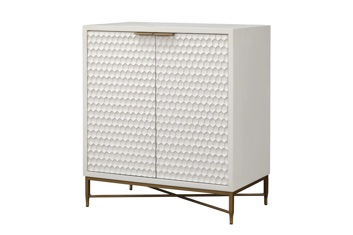 White Wood Bar Cabinet L437