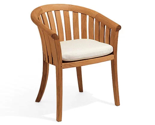 Grade-A Teak 5 Pc Outdoor Dining Set with 52" Round Table and 4 Arm Chairs W1580