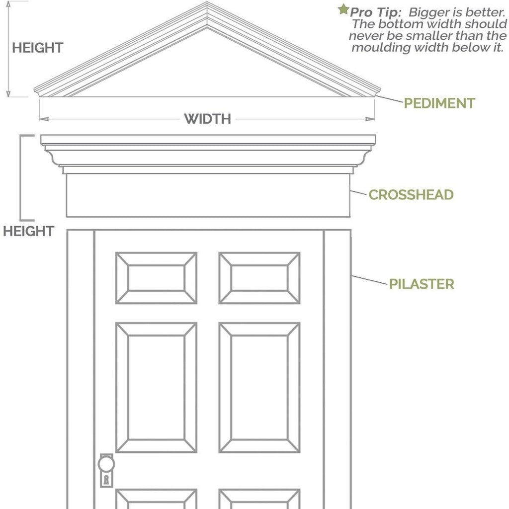 Flat Panel PVC Pilaster with Capital and Base (Pair) B563547