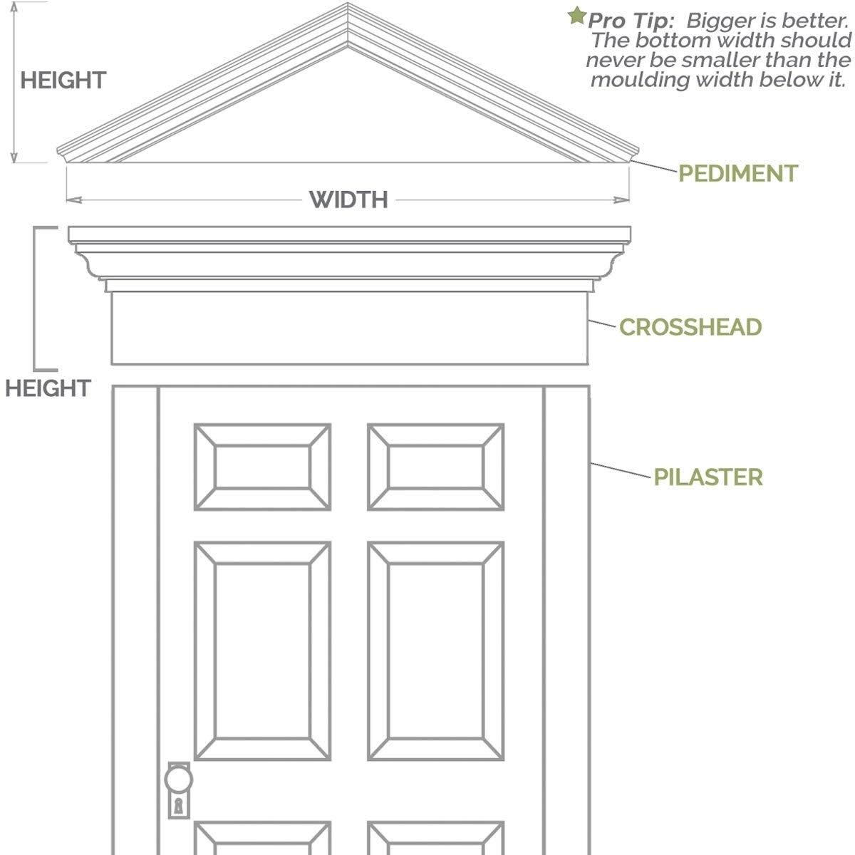Flat Panel PVC Pilaster with Capital and Base (Pair) B563547