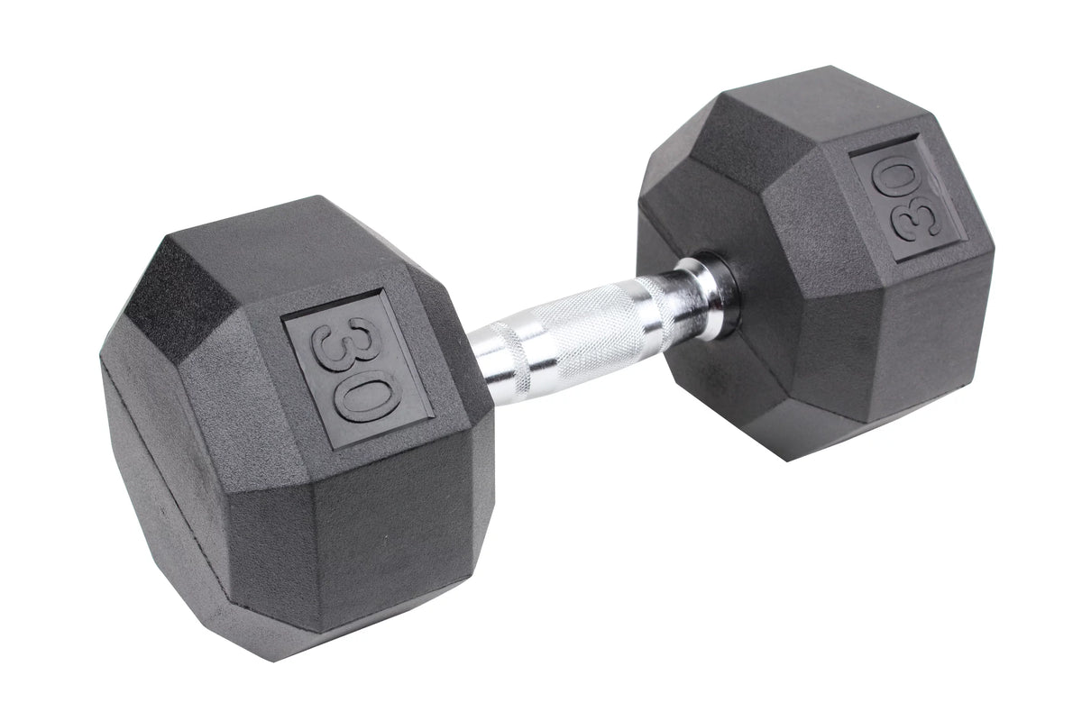 5 Lbs. Pair Rubber Coated Hex Dumbbells H320
