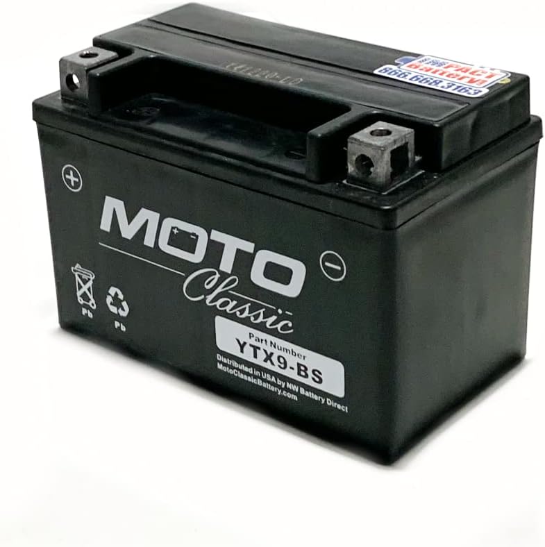 12V 12Ah 220CCA Sealed Motorcycle Battery W364