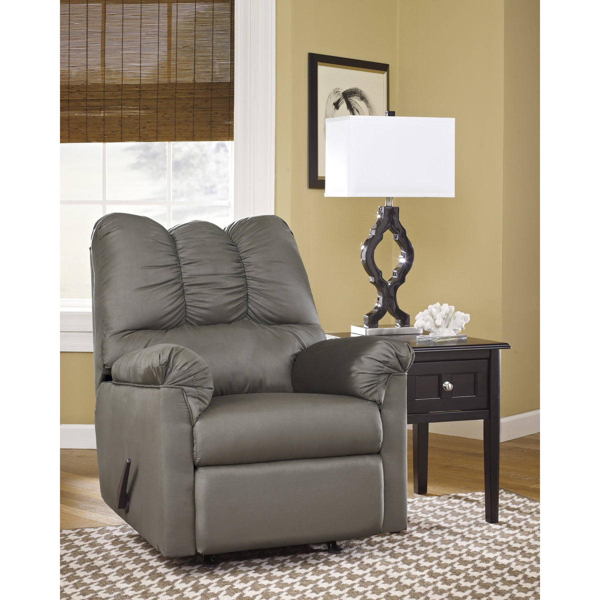 Black Microfiber Rocker Recliner M573461