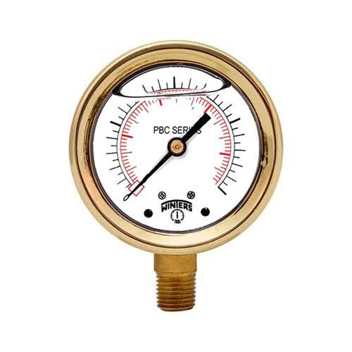 4x22 Brass Case Pressure Gauges C831868
