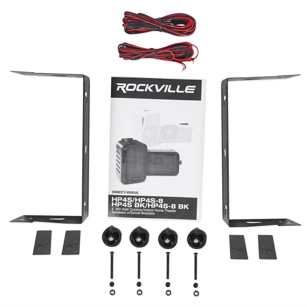 Black 4x22 Marine Box Speakers with Swivel Bracket G75625