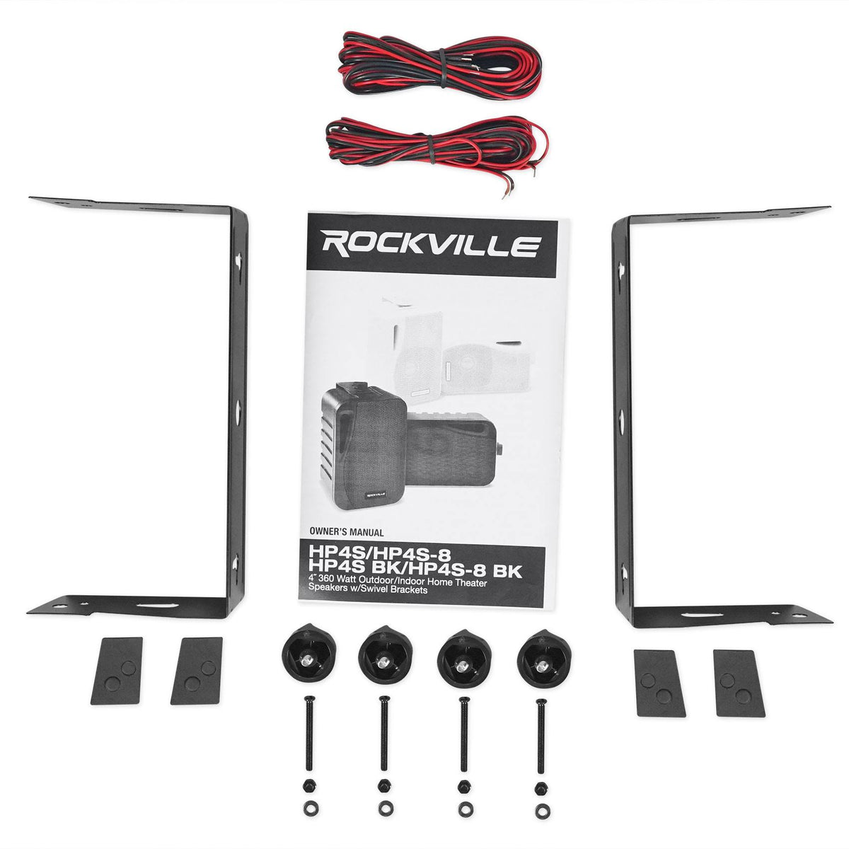 Black 4x22 Marine Box Speakers with Swivel Bracket G75625