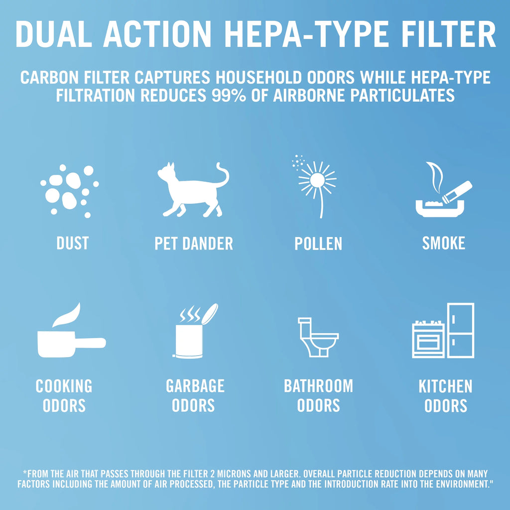 White Tabletop HEPA-Type Air Purifier M24453
