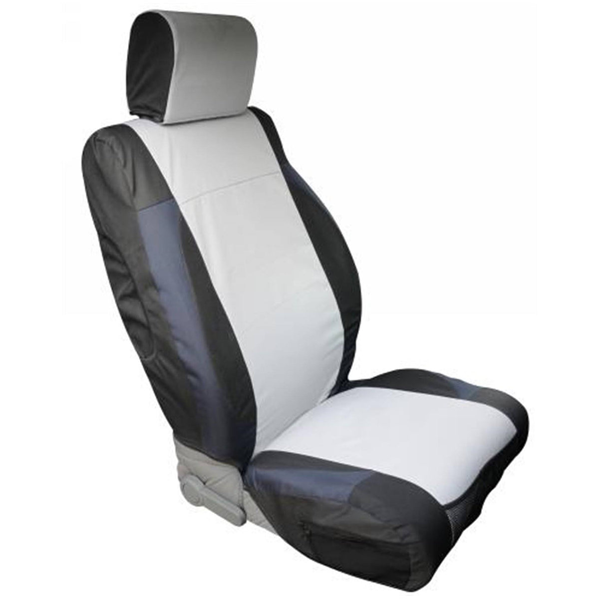 Black/Gray Polycanvas Seat Cover for Jeep Wrangler W7116
