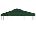 10'x10' Gazebo Replacement Canopy Top Cover with 2-Tier & 8 Grommet Green F707