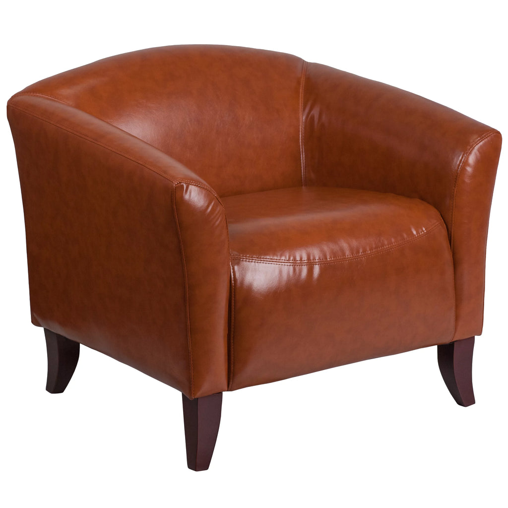 Cognac LeatherSoft Chair W18397