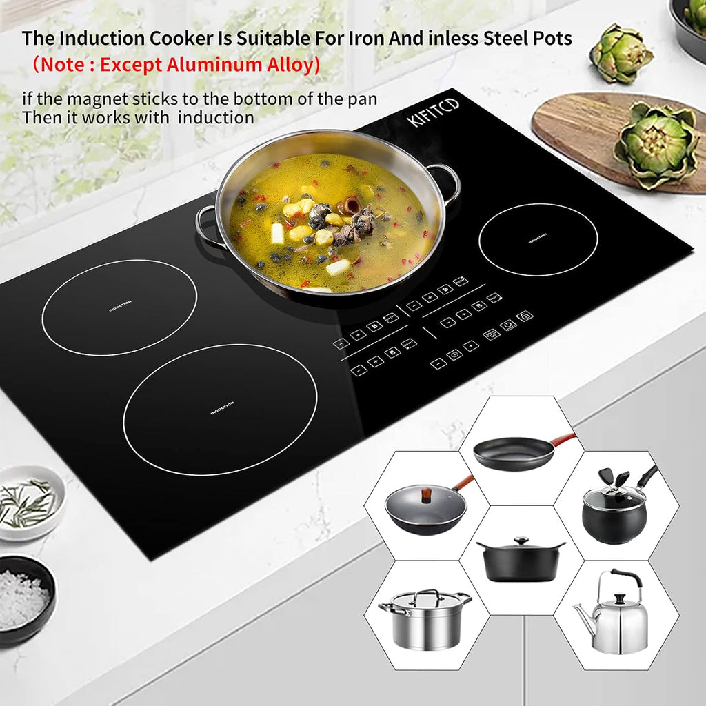 Induction Cooktop 30 Inch Electric Smoothtop Cooktop with 4 Boost Burner P69049