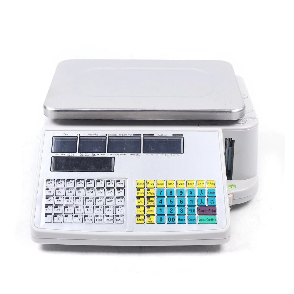 Digital Deli Meat Food Computing Retail Price Scale 66LB with Printer I859628