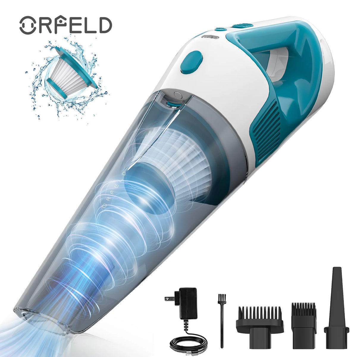 Handheld Cordless Vacuum with 8.5Kpa Cyclonic Suction O15635