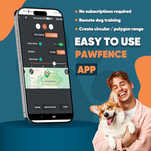 Electric Dog Fence with Training Collar, Rechargeable Waterproof Collar S860