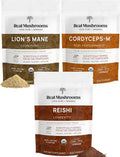 Organic Lion's Mane Reishi Cordyceps Mushroom Powders L7761