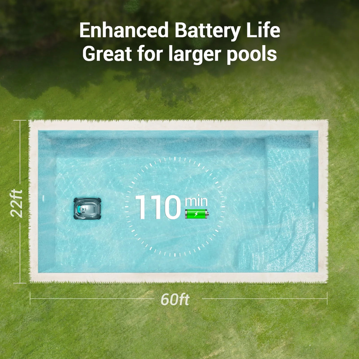 Cordless Robotic Pool Cleaner V1292