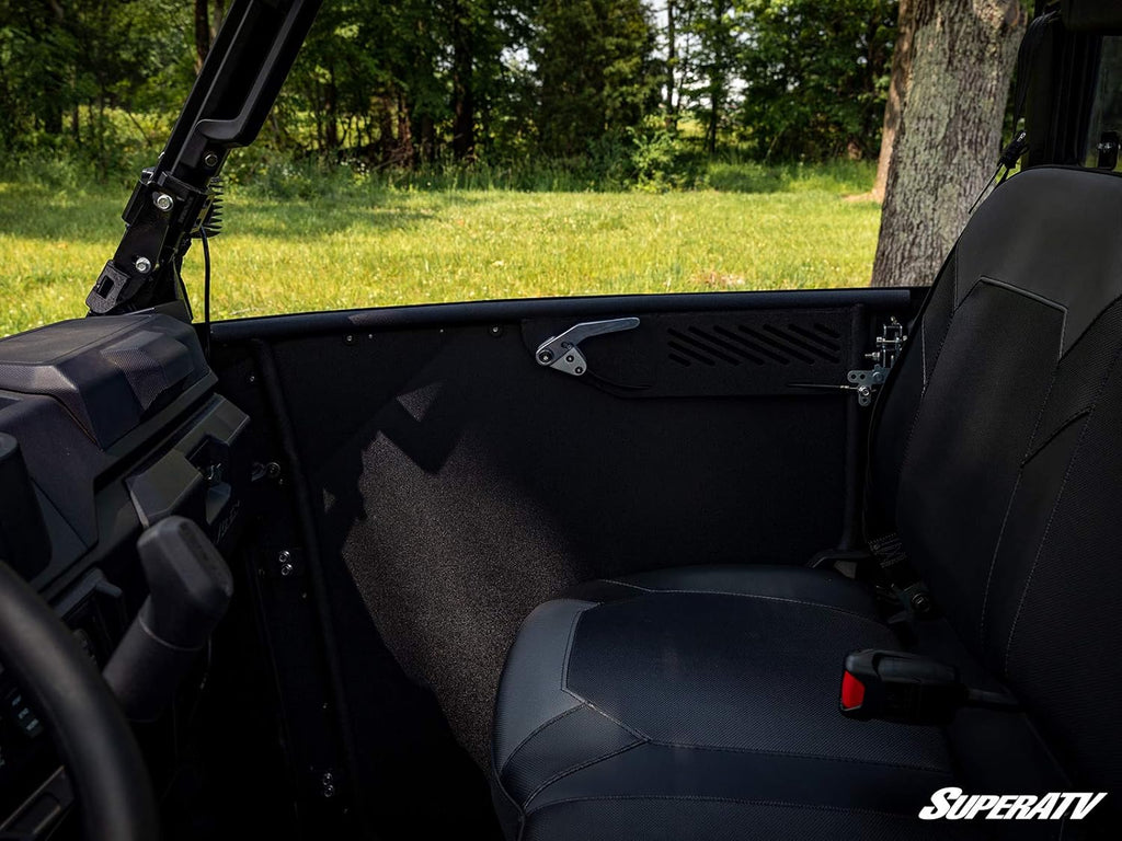 Aluminum Doors for Polaris Ranger XP 1000, Powder Coated Black, Pre-Assembled Q225448