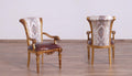 Antique Bronze & Pearl Arm Chair Set 2Pcs S970984