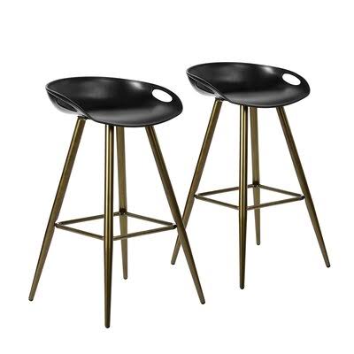 Black/Gold Bar Stool B82866