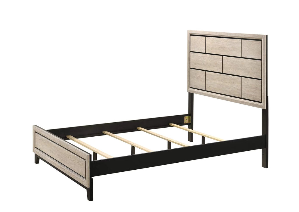 Queen Size Low-Profile Wooden Bed Z73816