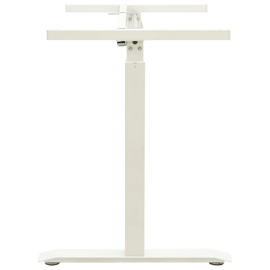Manual Height Adjustable Standing Desk Frame White H683