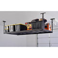 Adjustable Height Garage Overhead Ceiling Storage Rack Black C189714
