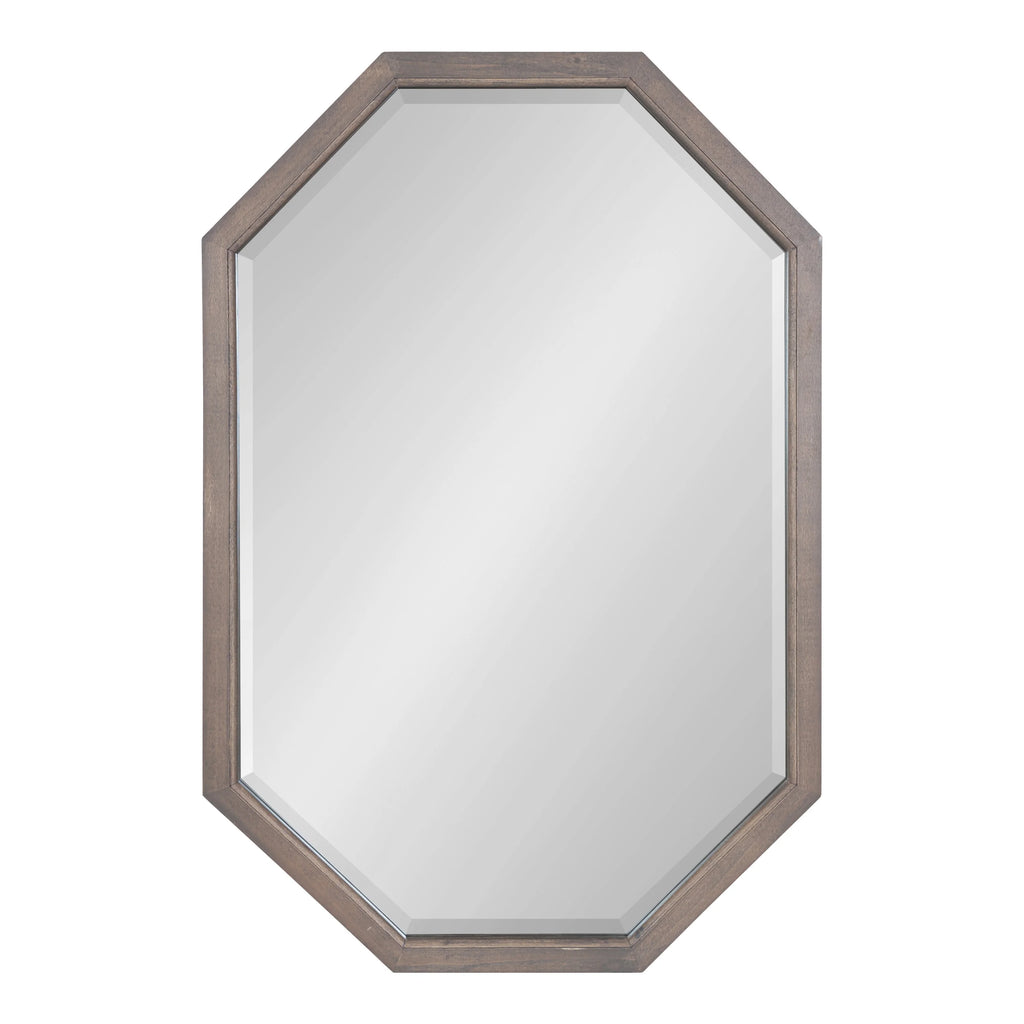 Octagon Wall Mirror, Gray 24x36 C43091