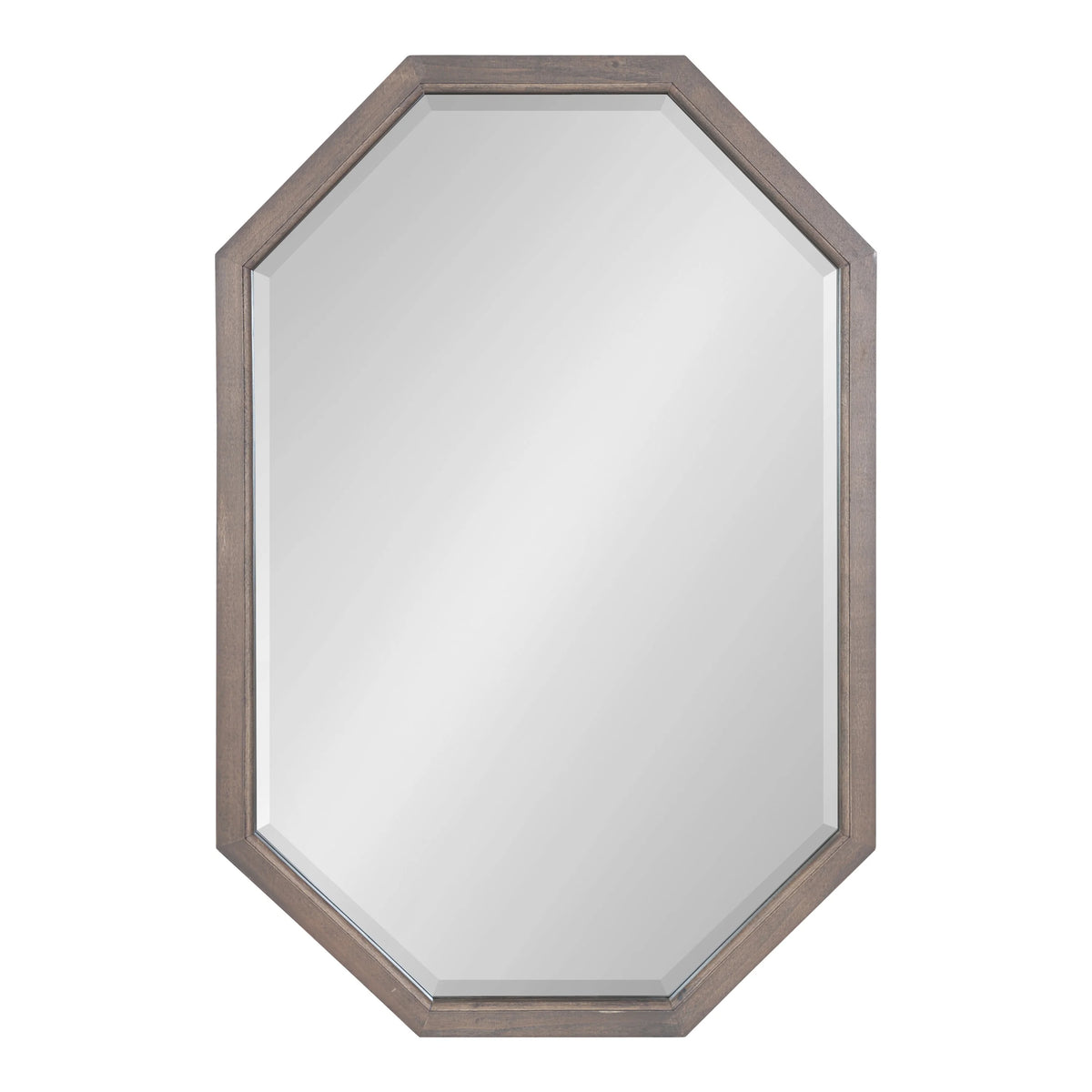 Octagon Wall Mirror, Gray 24x36 C43091