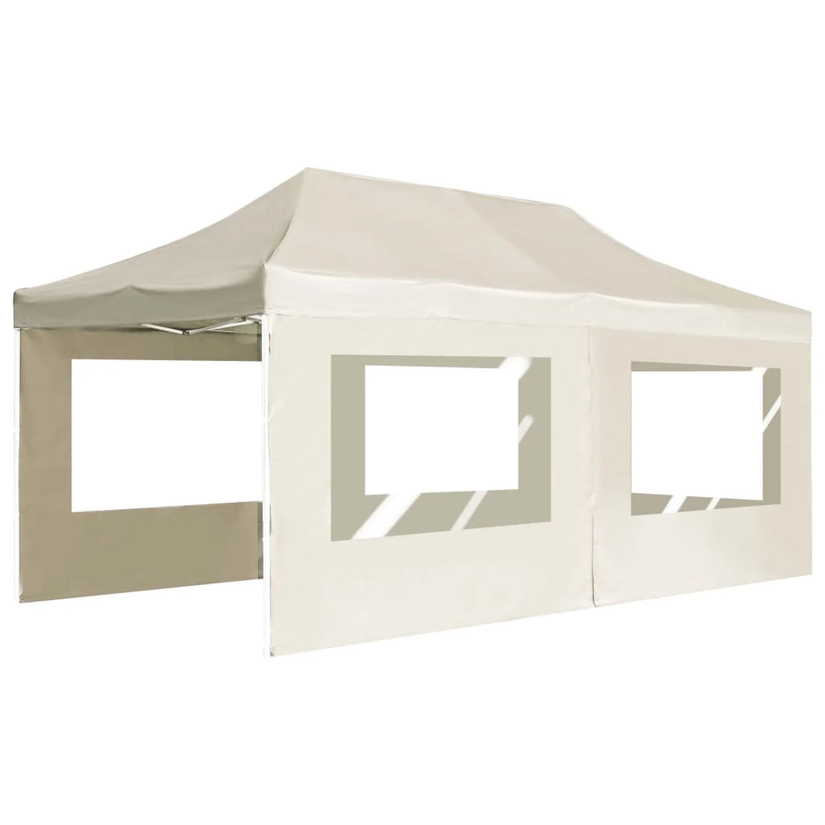Cream Aluminium Folding Party Tent with Walls F930