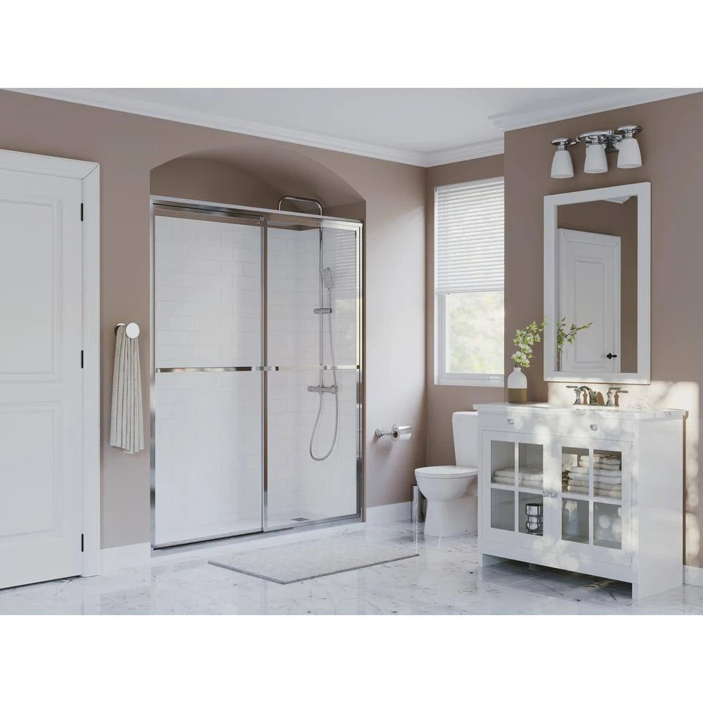 Chrome Framed Sliding Shower Door Q2276