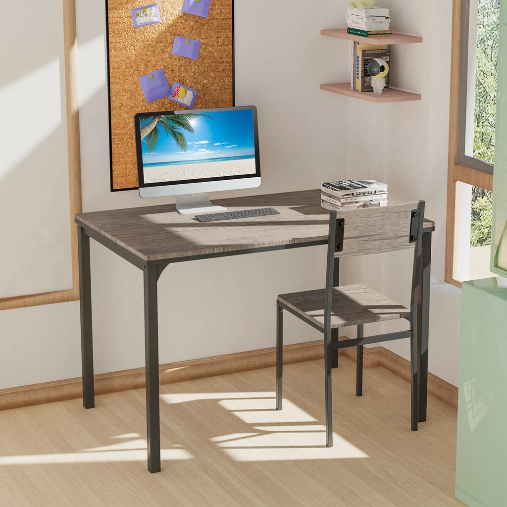 4 Pc Dining Table Set with 2 Chairs and Bench R543