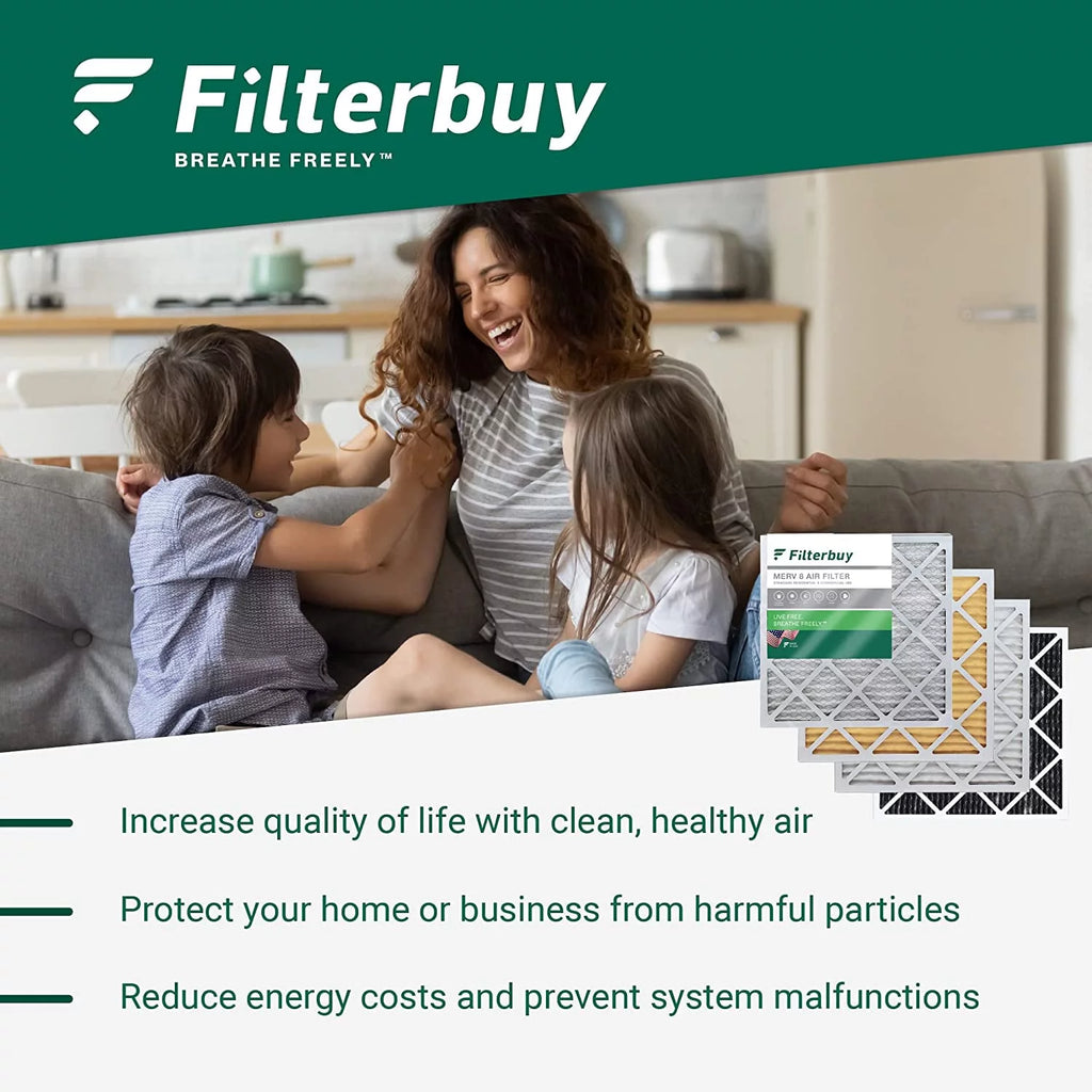 16x25x5 MERV 8 Pleated HVAC Air Filters (2-Pack) G755