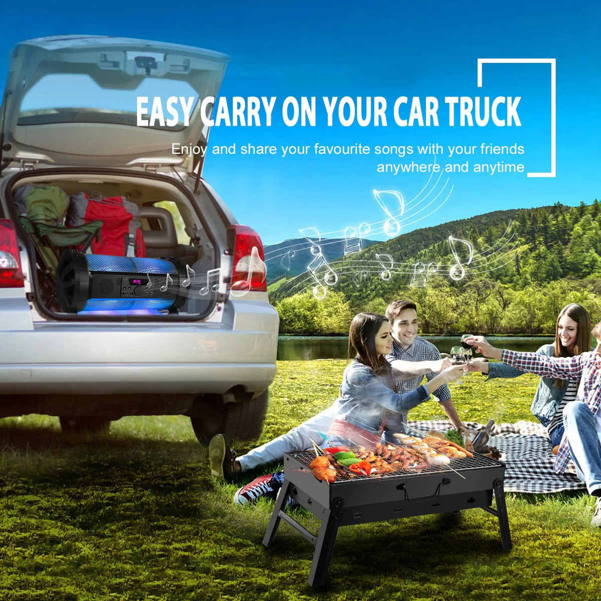 Portable Foldable Charcoal Grill N4629