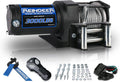 12V 3000 lb Electric Winch Kit with Steel Cable Wire Rope Waterproof IP67 Q7582