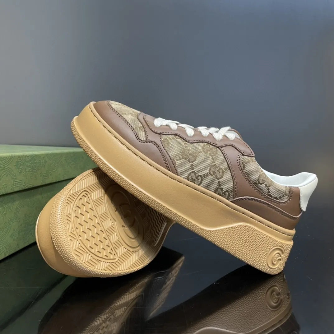 Brown And Beige Women's Sneaker Z155