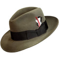 Caribou Fur Felt Fedora Hat Size 7 3/4 N411112