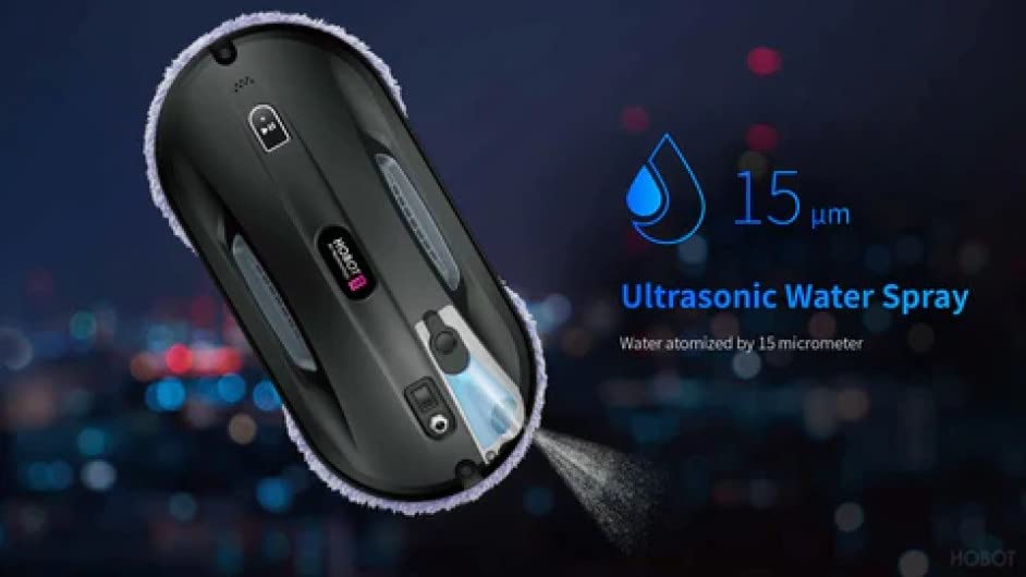 Window Glass Cleaning Robot with Ultrasonic Water Spray L478