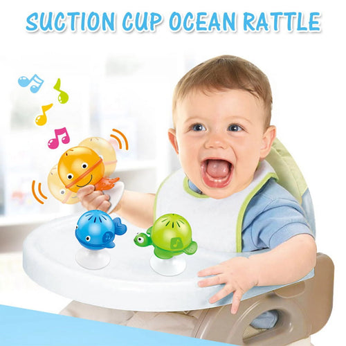 3 Pack Baby Rattles Set Suction Cup Toys V640419