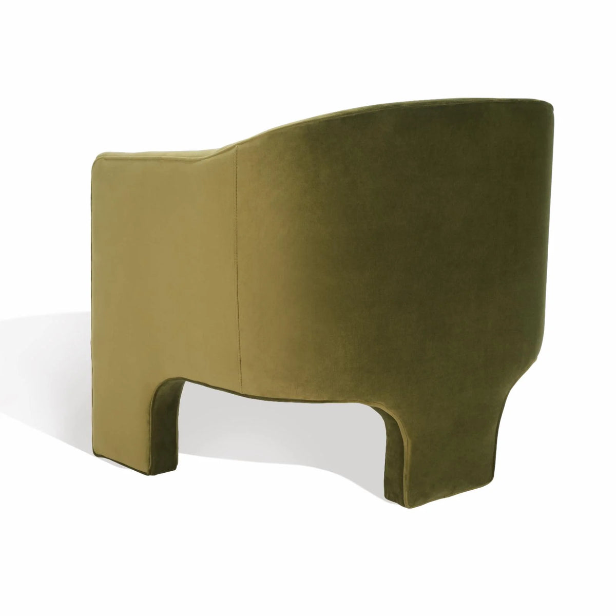 Olive Green Velvet Accent Chair E6872