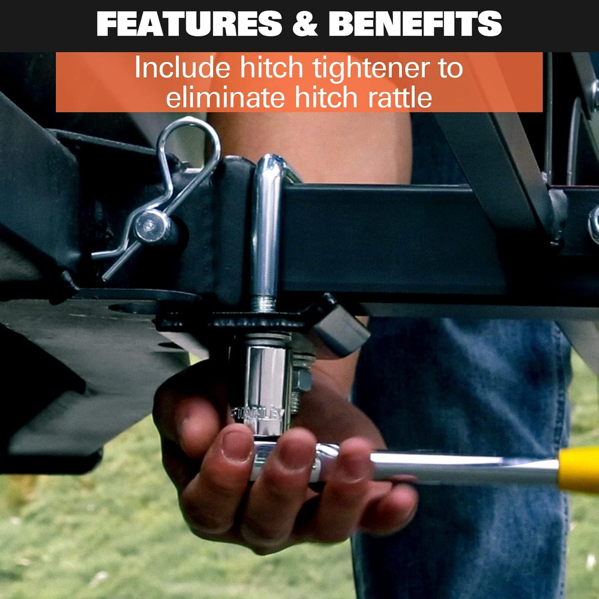 Hitch Mount Cargo Carrier with Net and Strap T88643