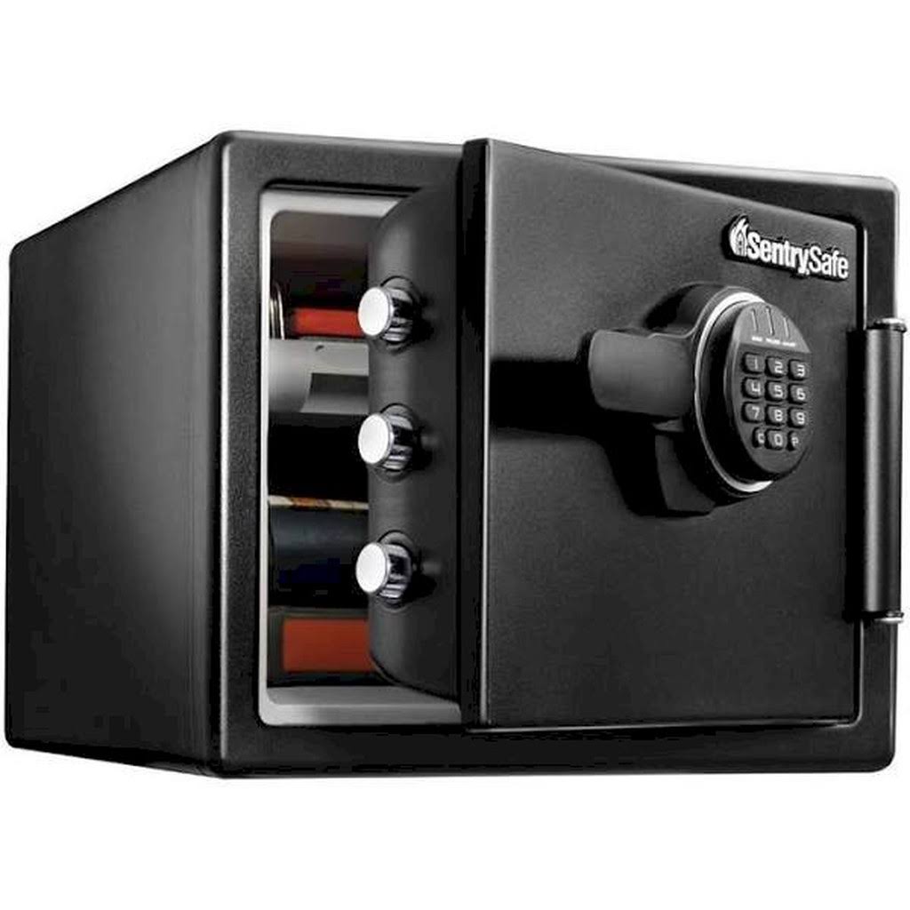 Black Fire-Resistant Waterproof Safe with Digital Keypad 0.82 Cu ft V7684