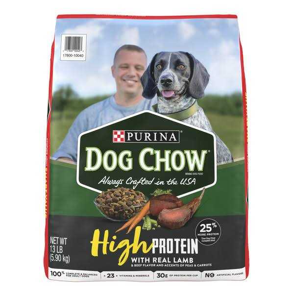 High Protein Dry Dog Food With Lamb & Beef Flavor U9726
