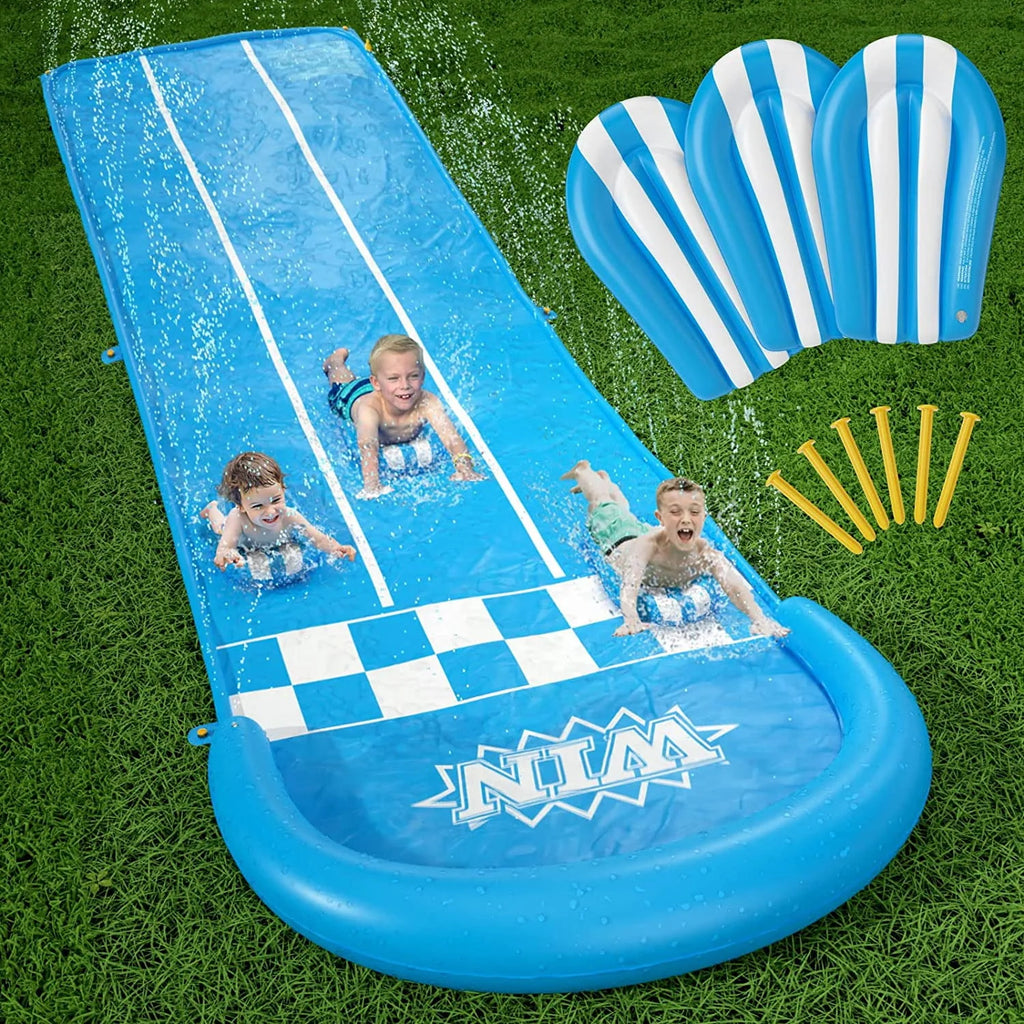 20ft Water Slide with Sprinkler and 3 Bodyboards F150
