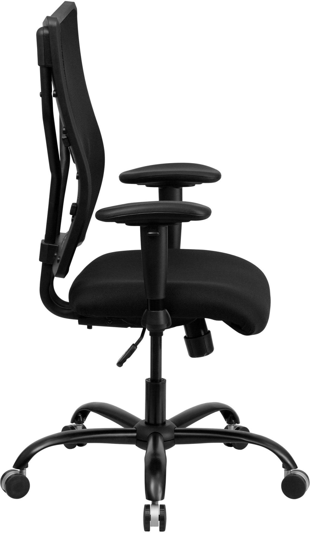 Black Mesh Office Chair with Arms, 400 lb. Capacity V2590