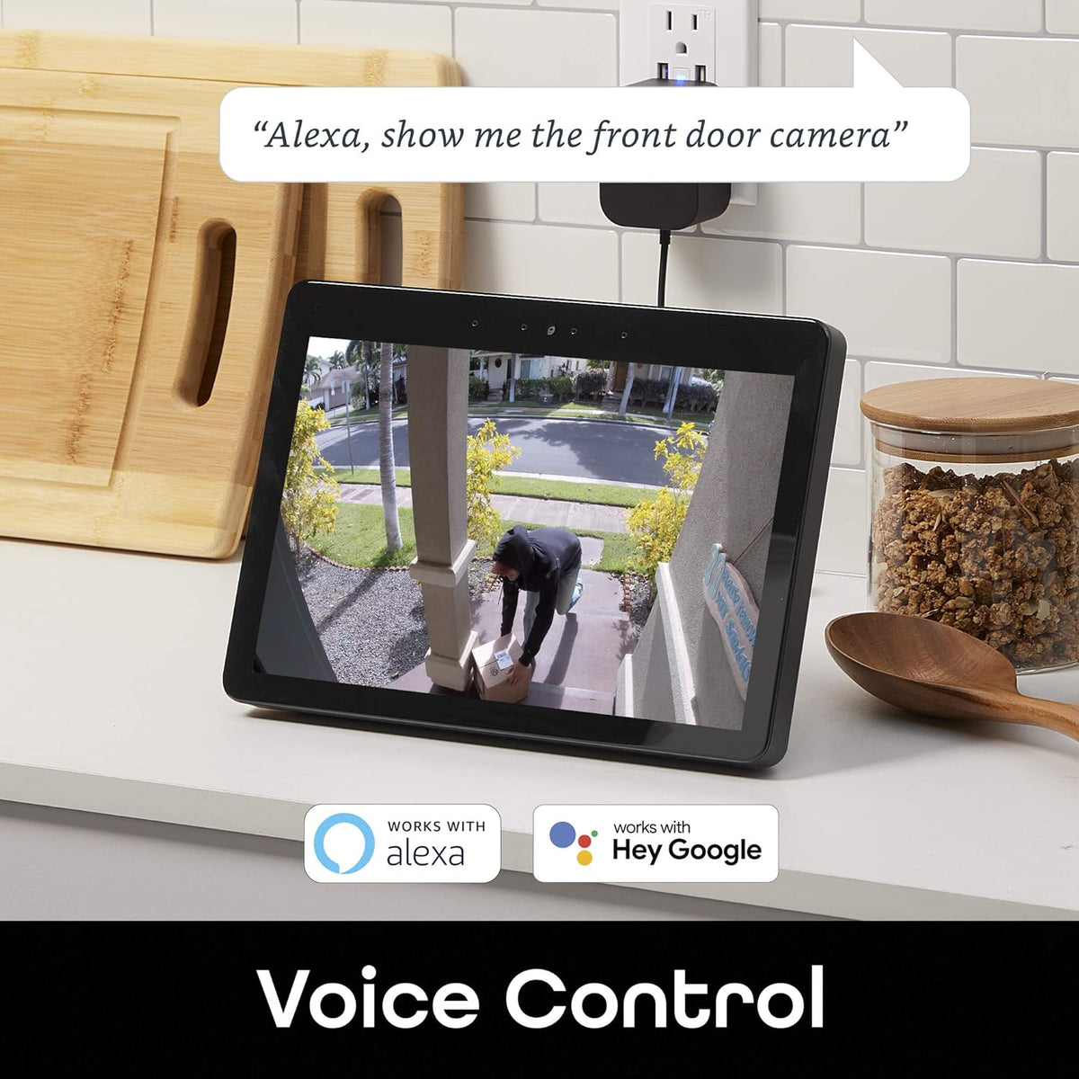 Wireless WiFi Security Camera, 1080P Night Vision, Motion Detection, 2-Way Audio P3756