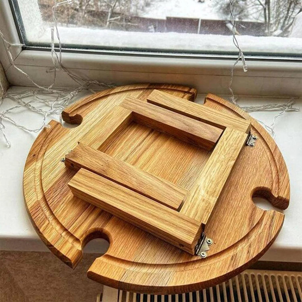 Wooden Collapsible Round Folding Table I252