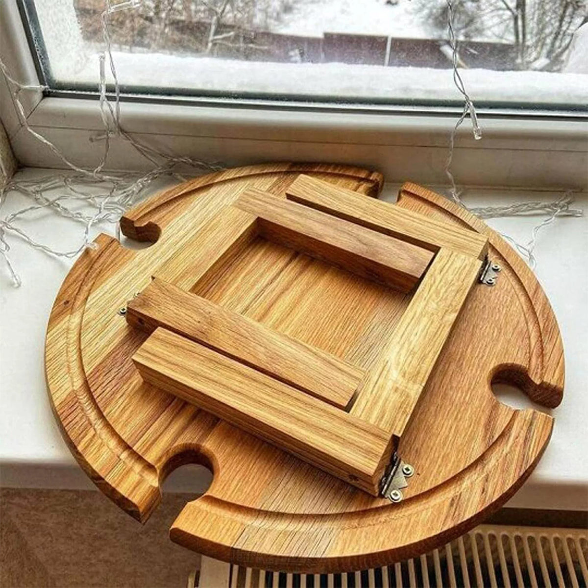 Wooden Collapsible Round Folding Table I252